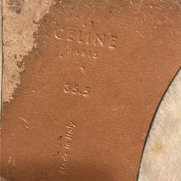 Old Celine furry slip on 35.5 - Picture 6 of 6
